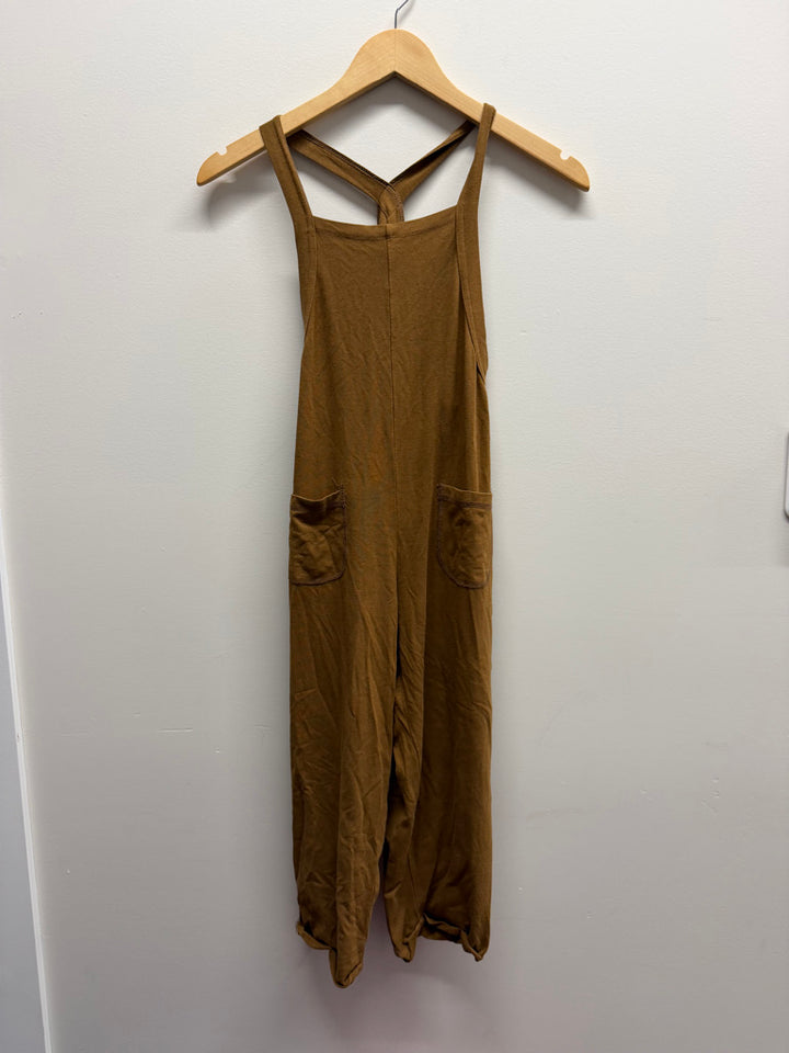 Jax & Lennon Dungaree Romper – Youth L | Dark Medium Brown