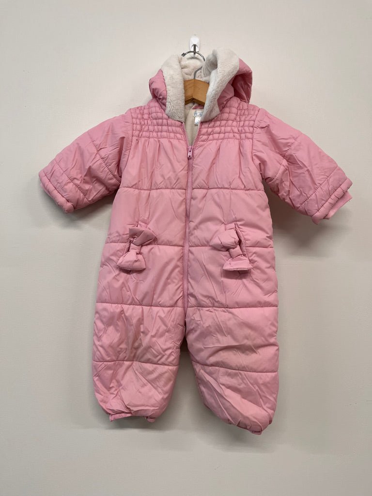 Children’s Place Zip-Up Snowsuit – Stained Bum, 12M - Nest and Sprout-Consignment