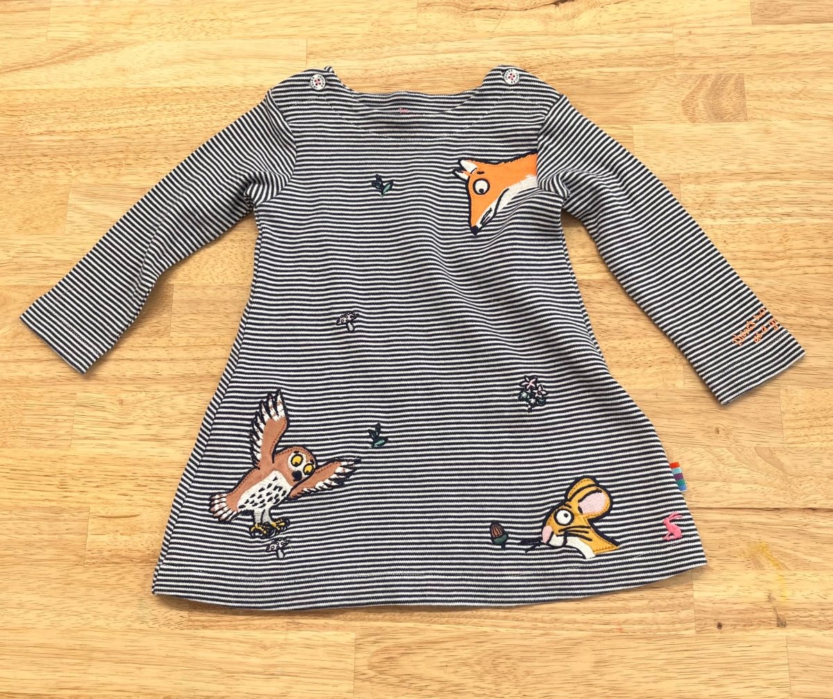 Joules Gruffalo Collab Dress – Size 9 - 12 Months - Nest and Sprout - Consignment