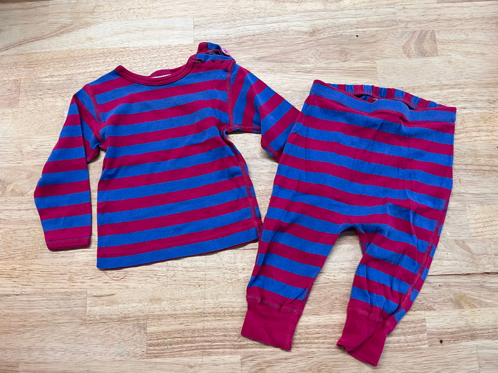 Hanna Andersson 60cm Blue Stripe Set