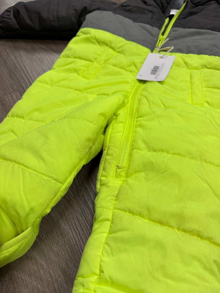 Carter's Snowsuit – 18 Months | Neon Green and Grey - Nest and Sprout-Consignment