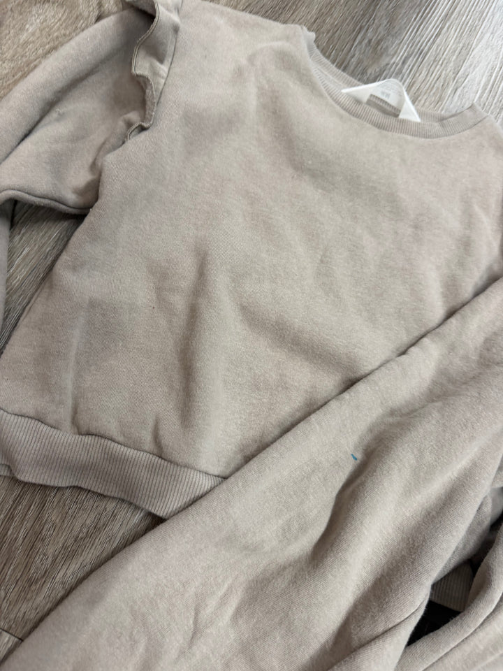H&M Ruffle Sweatshirt & Jogger Jersey Set – 3/4 play