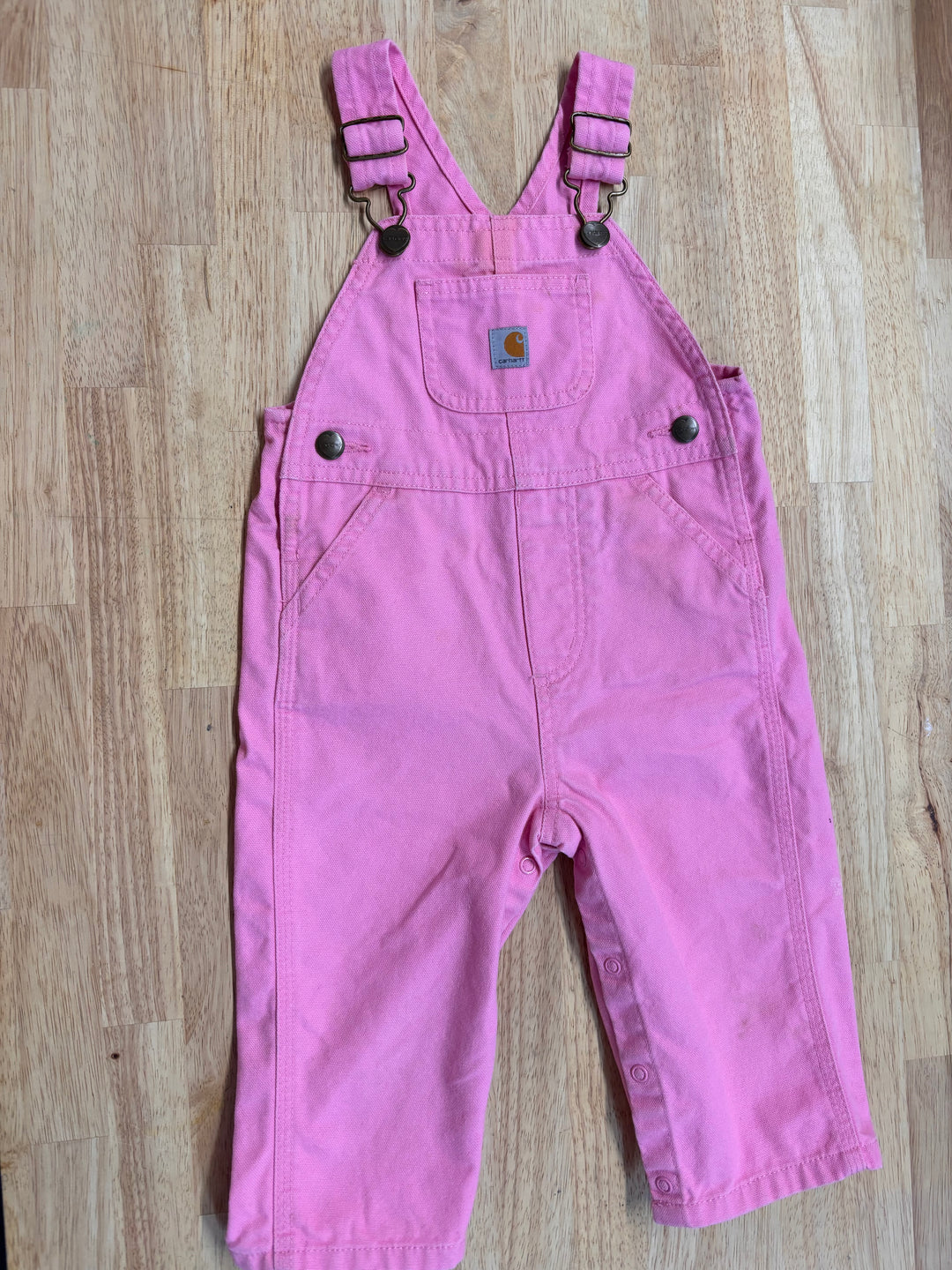 Carhartt Overalls – Size 12M PINK IMPERFECT