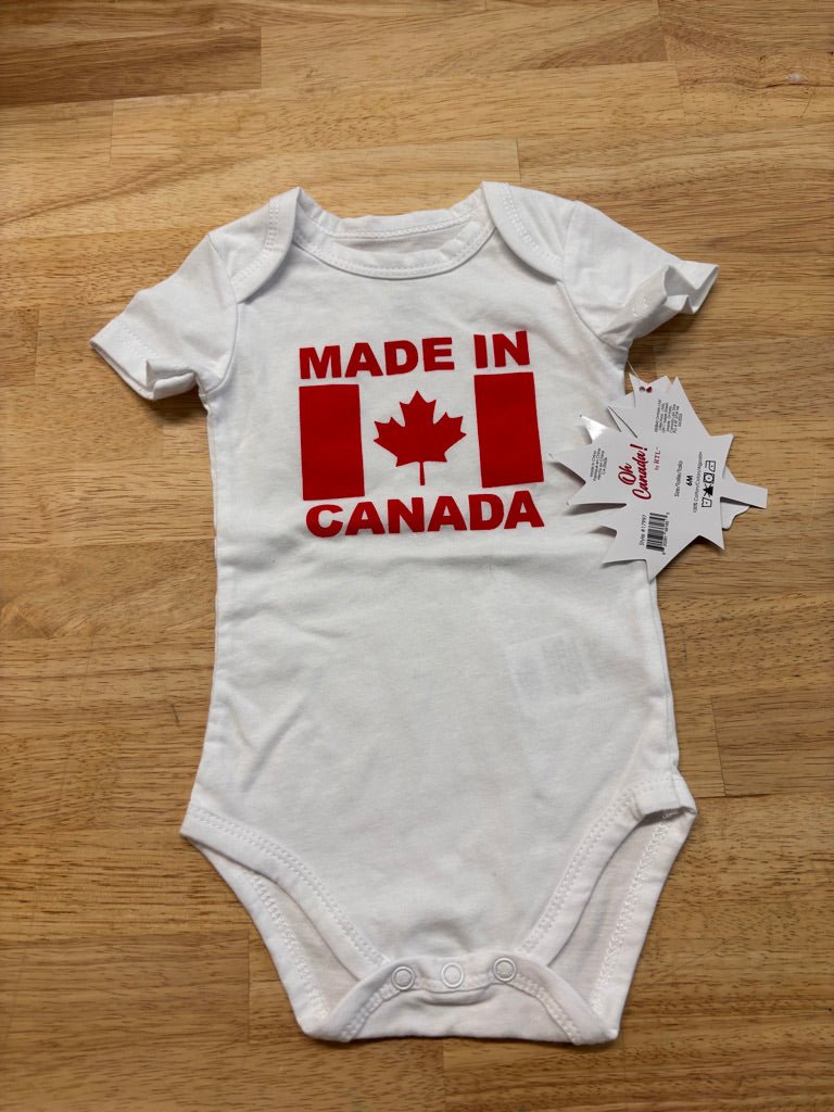 Oh Canada Bodysuit – 6M Made in Canada - Nest and Sprout - Consignment