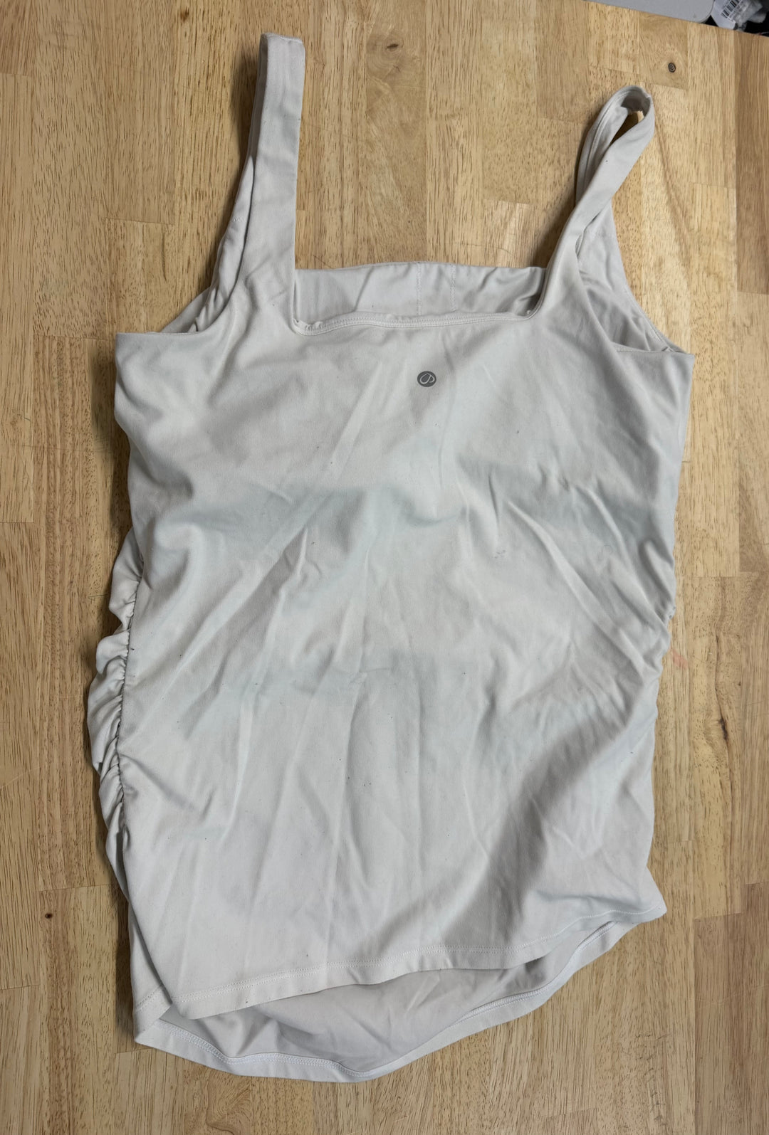 Bravado Maternity Top – Estimated Medium/Large | White | Square Neckline