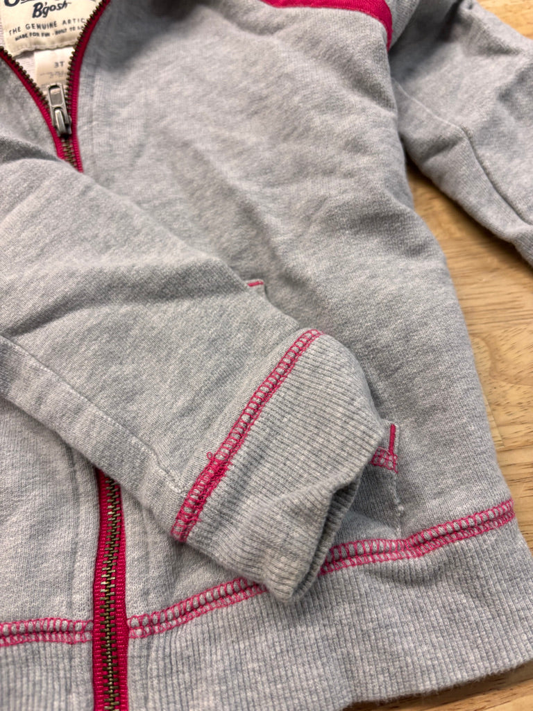 OshKosh Zip-Up Hoodie – Size 3T