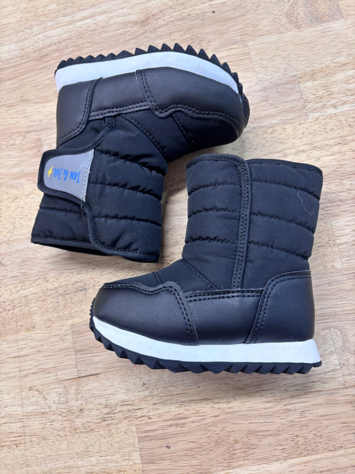 Jan & Jul Tall Puffy Winter Boots Black US 5.5, JP 13