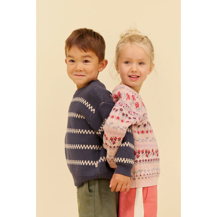 Wheat Knit Sweater – Harlow – Greyblue