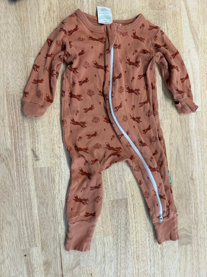 Parade Organics Orange Fox Footless Sleeper – 3–6M