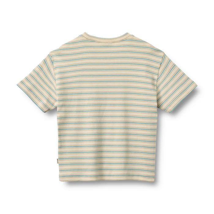 Wheat Kids Shirt – Tommy – Spring Lake Stripe | 2Y - 12Y - Nest and Sprout - Wheat Kids