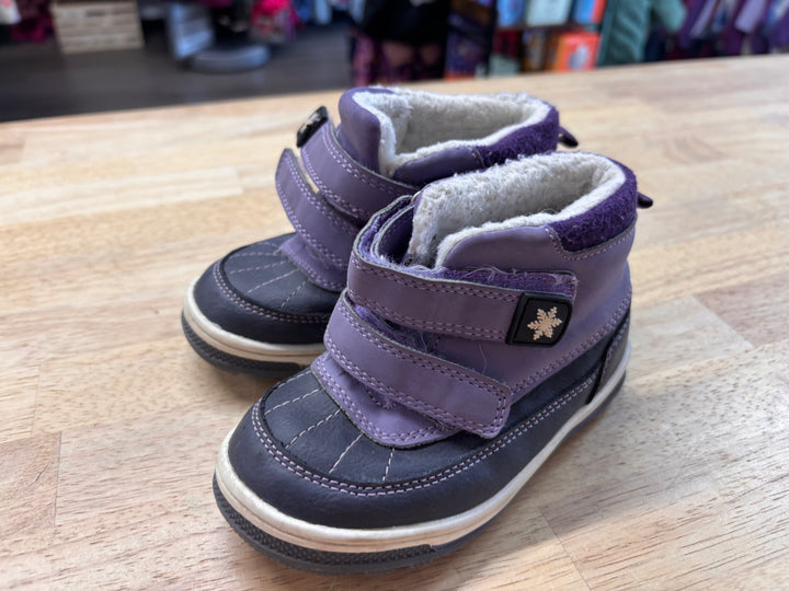 George Purple Fleece-Lined Winter Booties 5/6