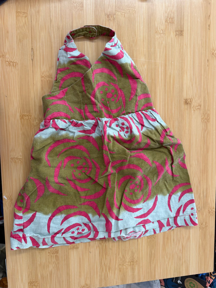 Tea Collection Ghana Batik Dress | 2 Light Blue and Fuchsia Floral