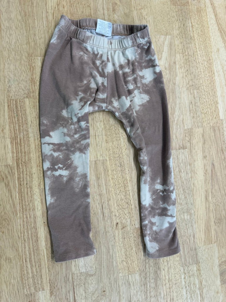Jax & Lennon Splash Print Leggings – 18–24M | Brown - Nest and Sprout-Consignment