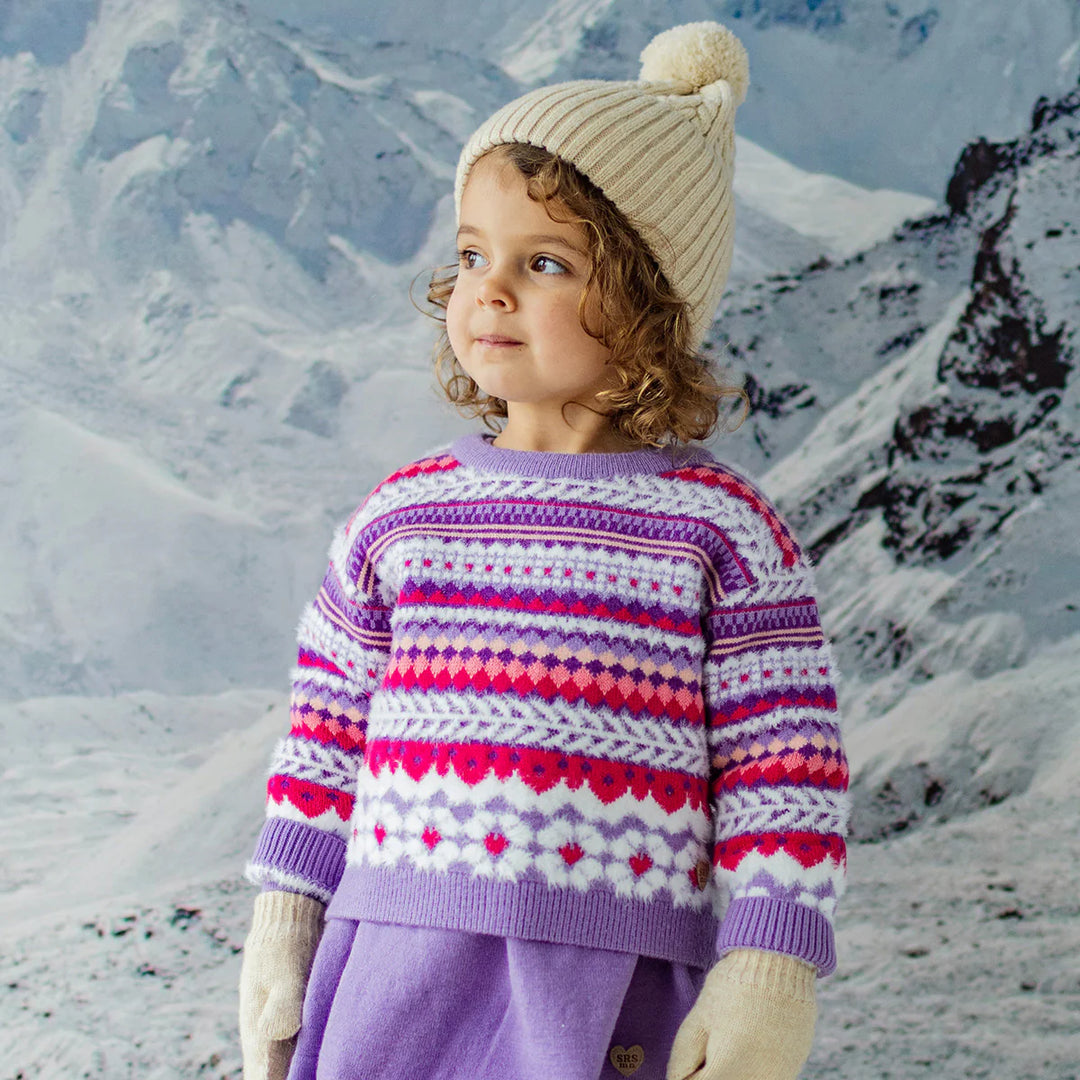 Baby/Toddler Knit Sweater | Purple