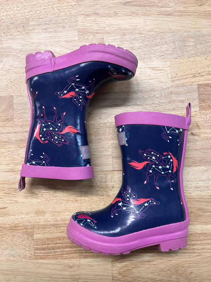 Hatley Rain Boots – Size 6 (Navy/Purple)
