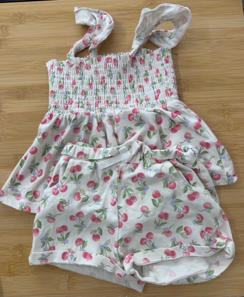 Cynthia Rowley Two-Piece Set – 2T | Shorts and Smocked Top - Nest and Sprout-Consignment