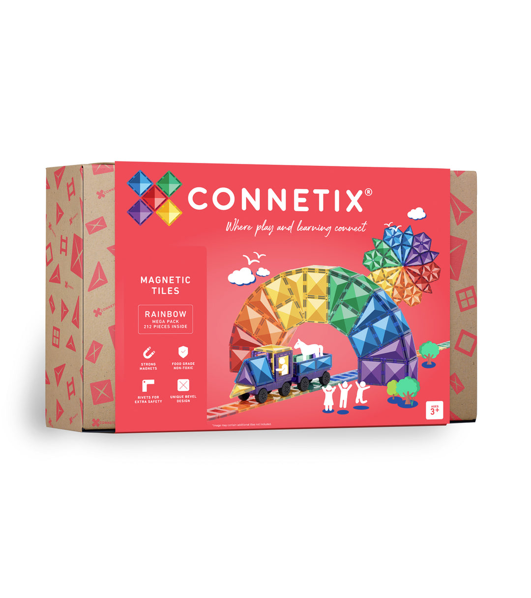 Connetix Rainbow Mega Pack, 212 Pieces