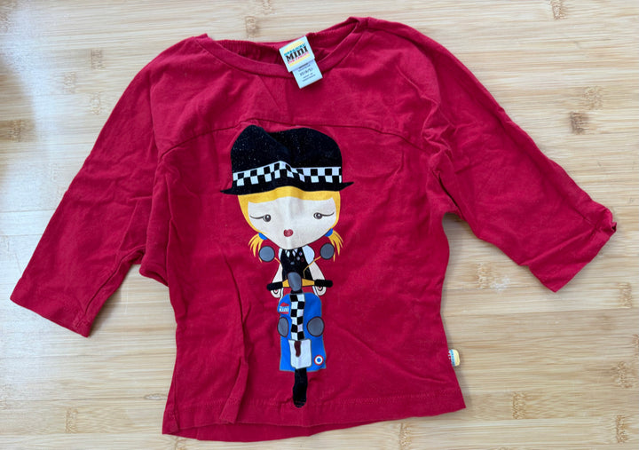 Gwen Stefani's Harajuku Mini for Target collection Motorcycle Girl Graphic T-Shirt – 4/5 | Red