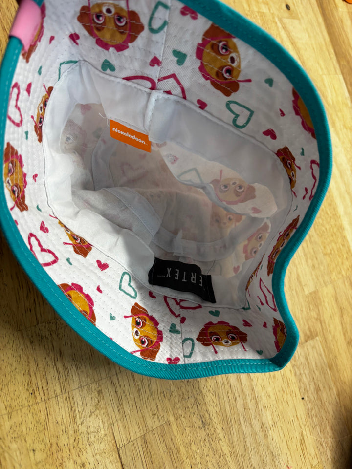 Gertex Nickelodeon Sky Bucket Hat White Turquoise Trim | Size 2–3Y