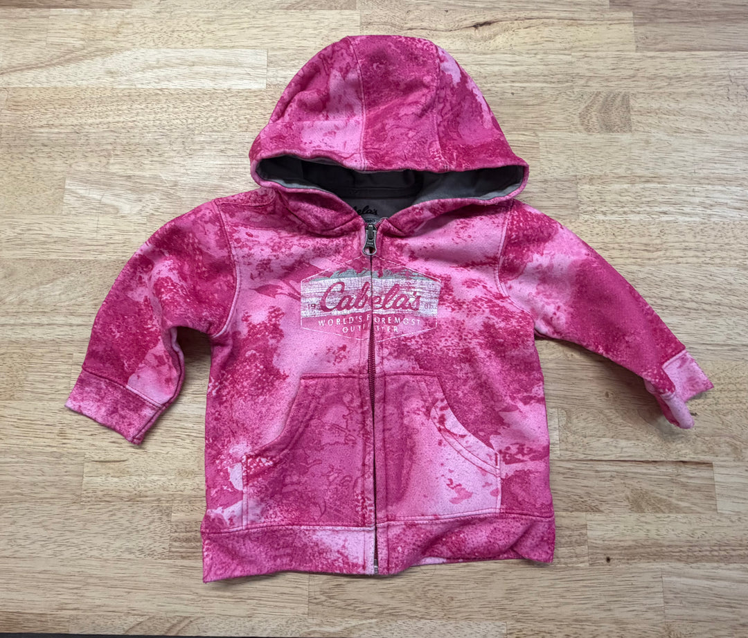 Cabela's Pink Zip-Up Sweatshirt – 6–12M | Play