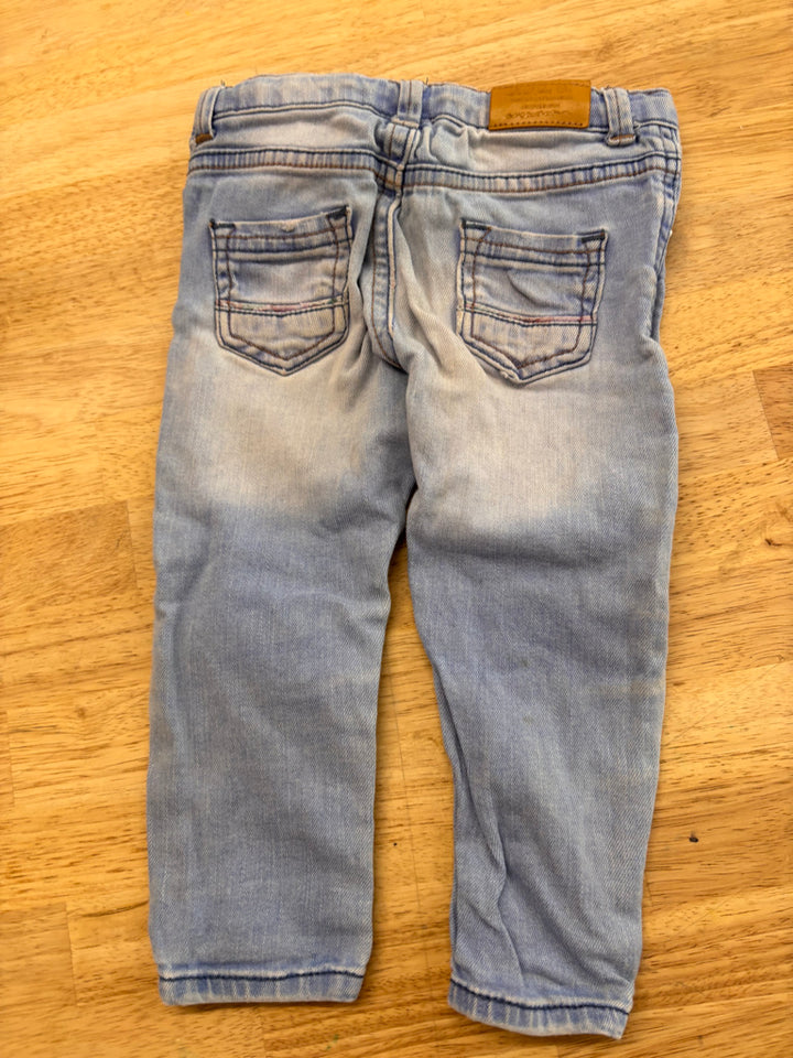 Baby Girl 9–12M Denim Pants – Light Wash imperffect