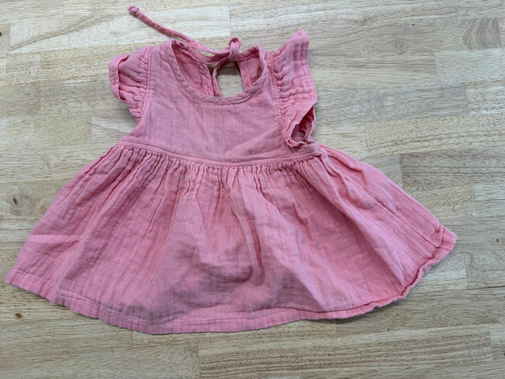 Nest & Nurture Muslin Dress – 6–12M | Pink - Nest and Sprout - Consignment