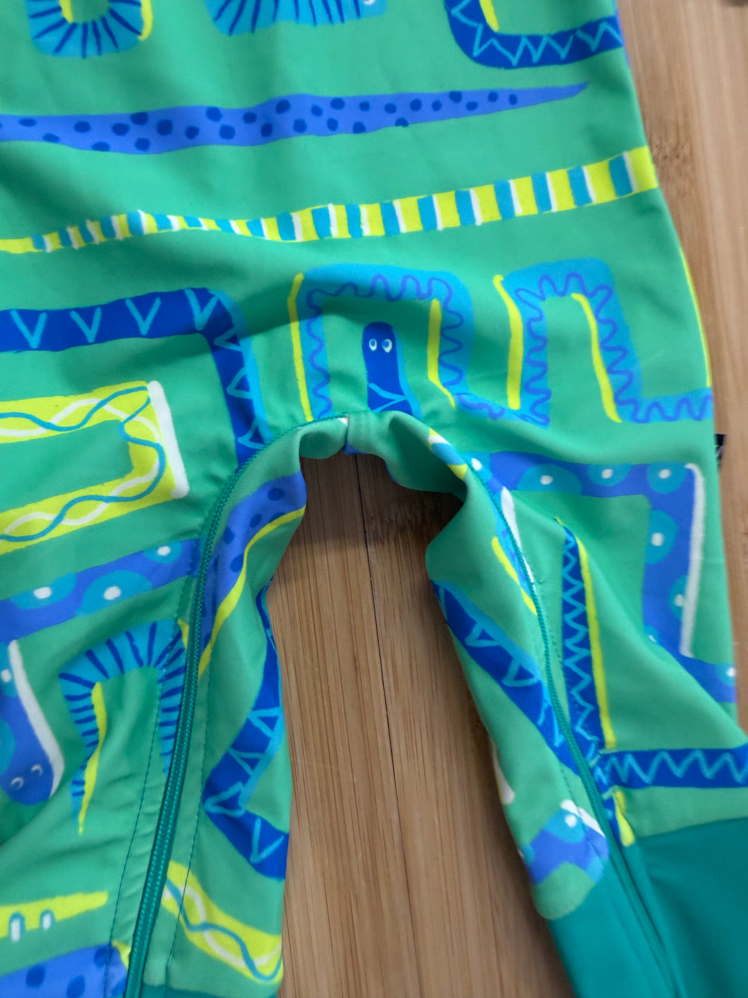 Honeysuckle One Piece Swimsuit – 6-12 Months | Green Backdrop