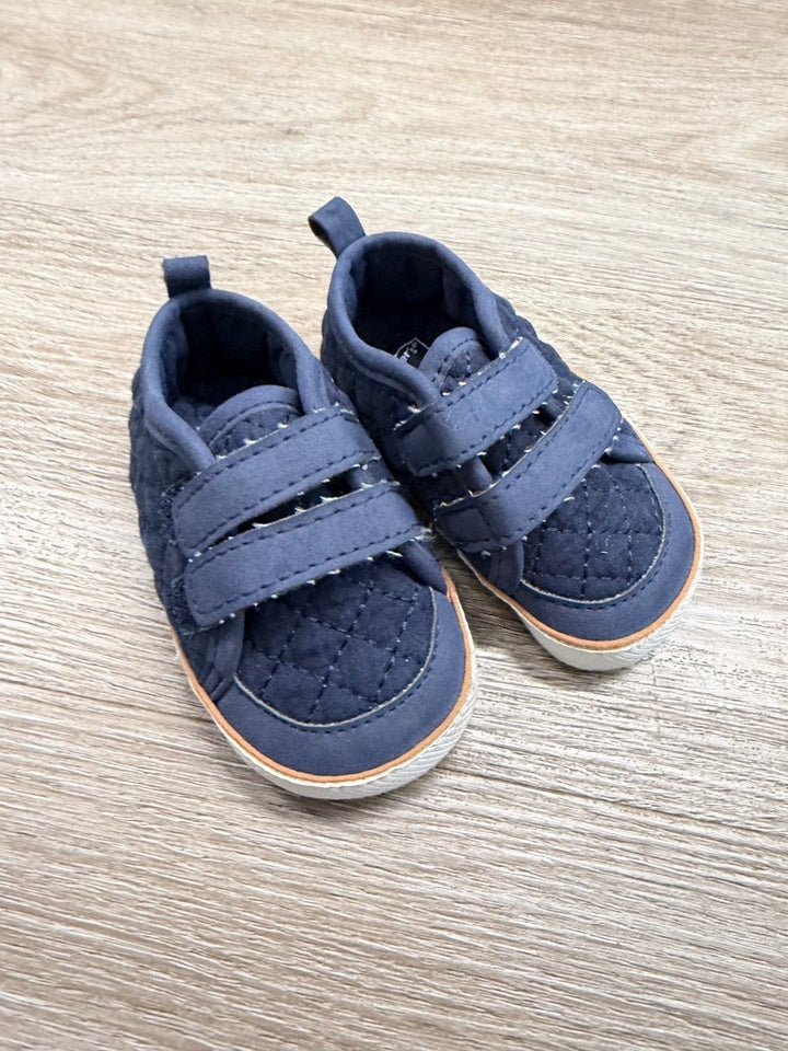 Carter's Crib Shoe – 3–6M | Navy & White Velcro - Nest and Sprout - Consignment