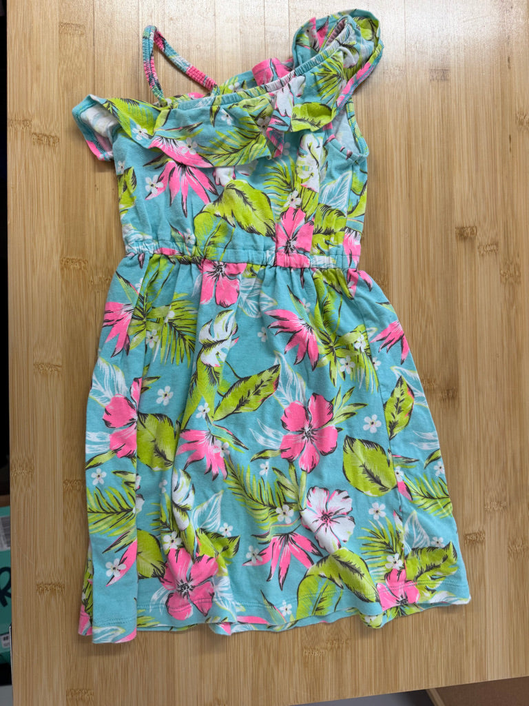 Carter's Tropical Floral Sun Dress – 4T | Blue | Play