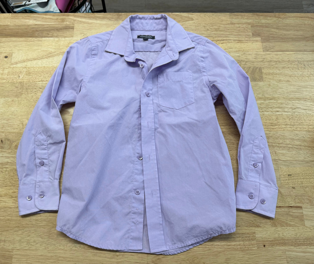 Newberry Button Down Shirt – 6X | Purple
