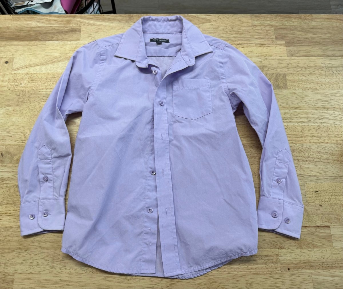 Newberry Button Down Shirt – 6X | Purple - Nest and Sprout-Consignment