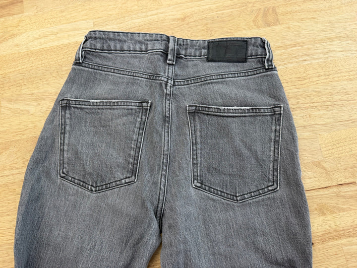 Frank + Oak Kim Slim Fit Jeans – Waist 25" (12–13Y) | Grey Raw Edge Hem