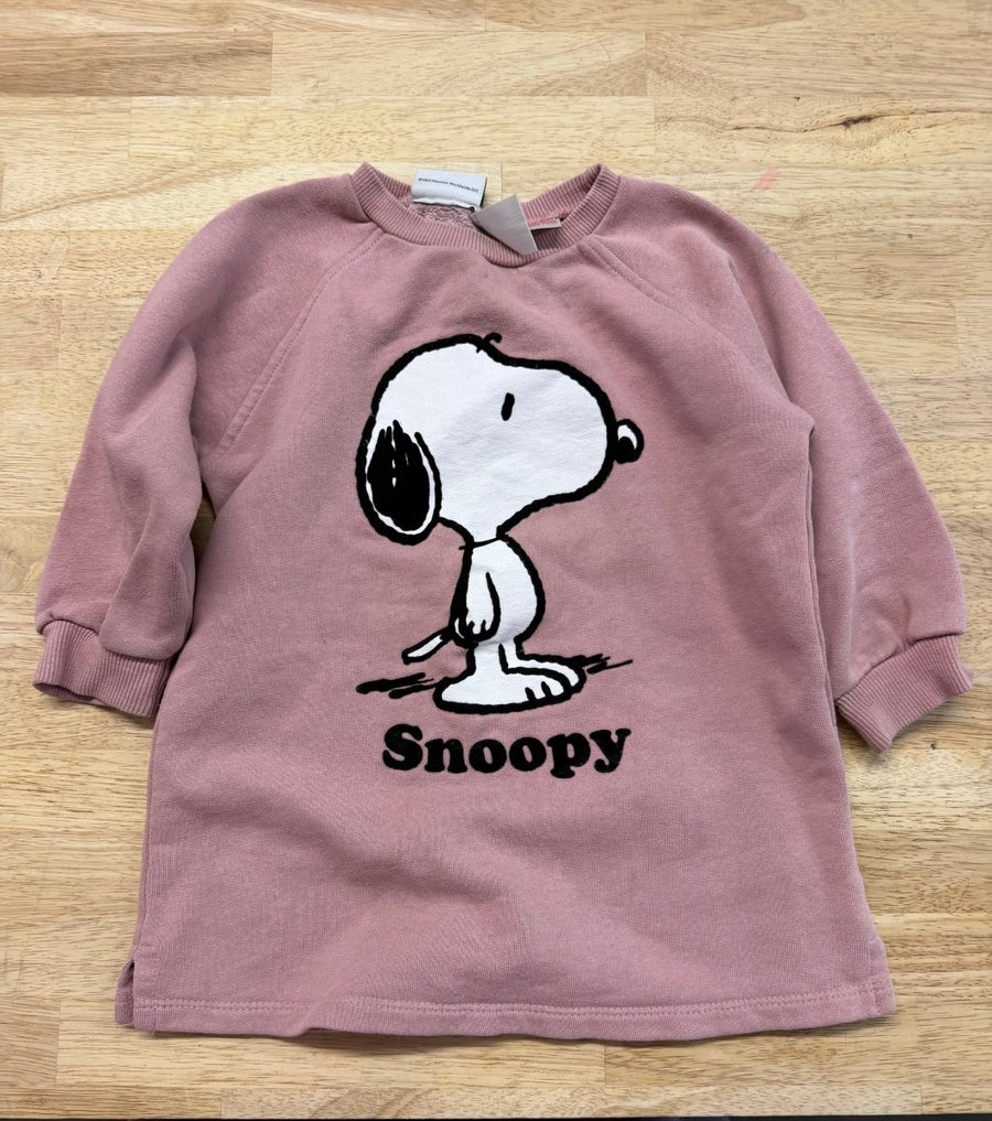 Zara Peanuts Pink Sweatshirt Dress – 18–24M | Play - Nest and Sprout-Consignment