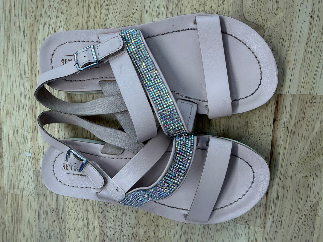 Seychelles Open-Toe Sandals – Junior 2 (EU 33) | Pink Bling Ankle Strap