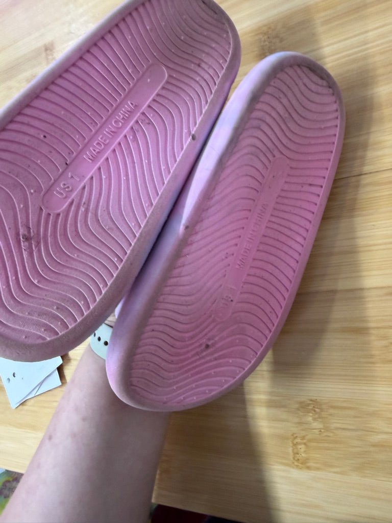 Cloud Slip - On Sandals – Junior 1 | Pink & Purple - Nest and Sprout - Consignment