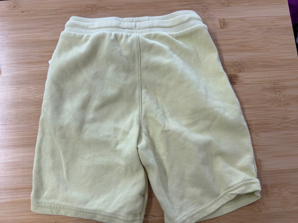 H&M Terry Sport Shorts – 8/9 | Yellow Cotton/Elastane | Play