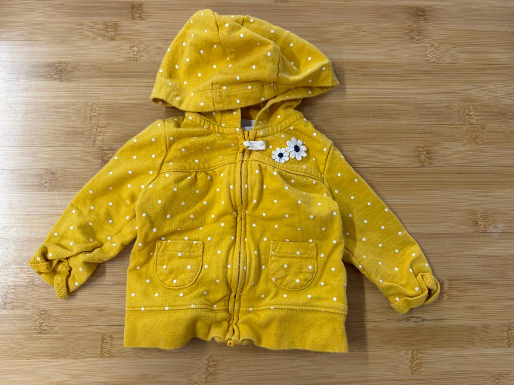 Carter's Yellow Hoodie – 3M - Nest and Sprout-Consignment