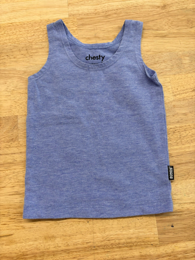 Bonds Chesty 3-6M - Blue Tank