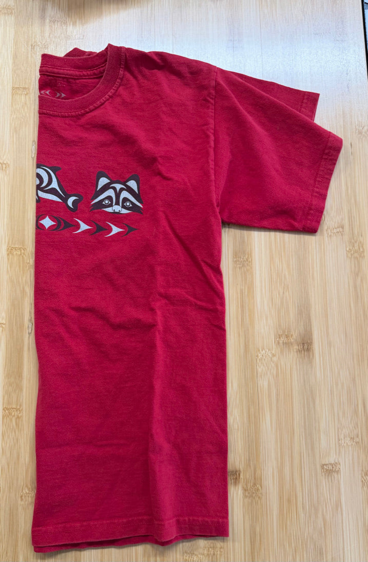 Native Apparel Graphic T-Shirt – Youth L (14–16) | Red 100% Cotton
