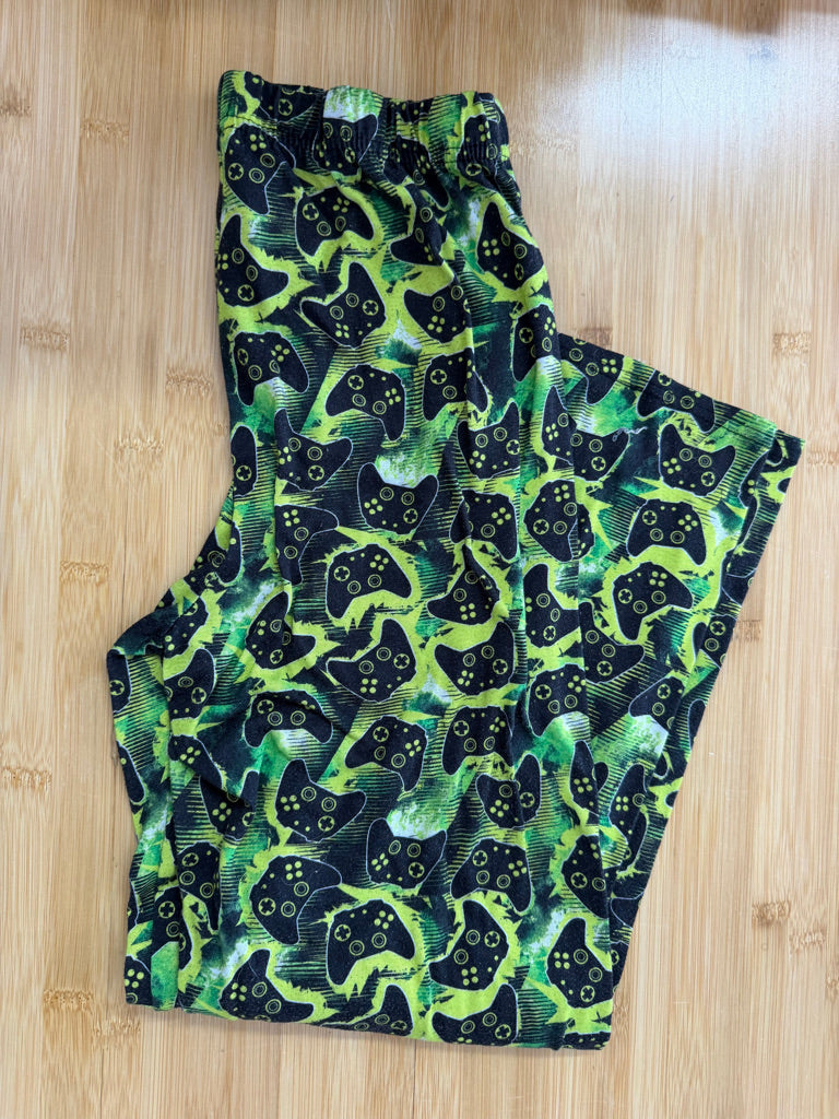 Children's Place Gamer PJ Pants – 14/16 | Neon Green and Black