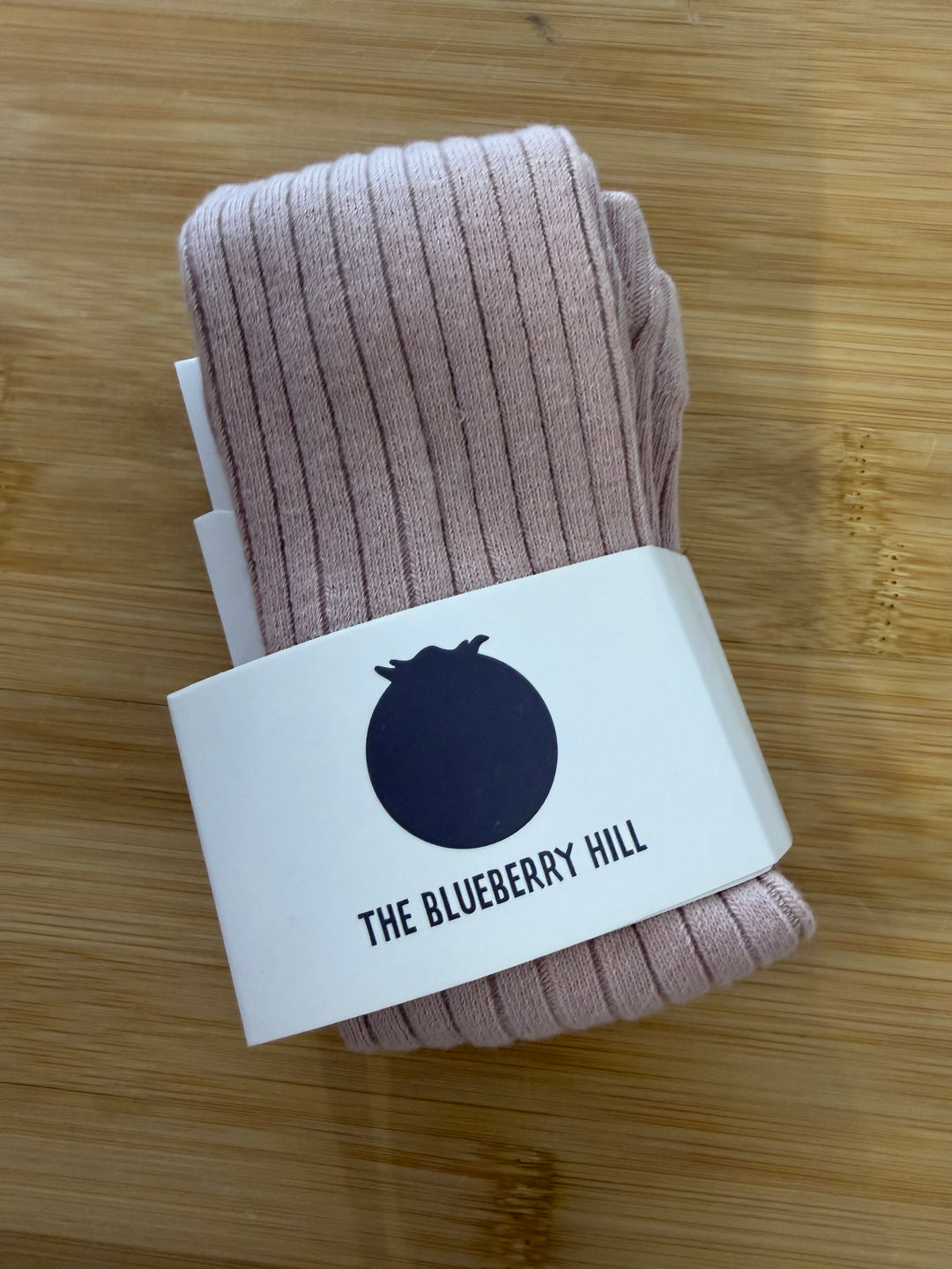 The Blueberry Hill Blush Tights – M (2–4Y) | 90% Cotton | NIP