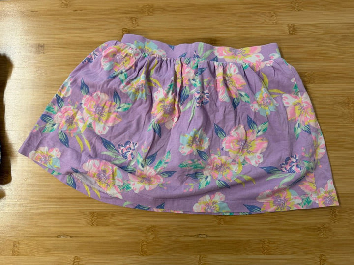 OshKosh Skort – 8 | Purple Tropical Floral - Nest and Sprout - Consignment