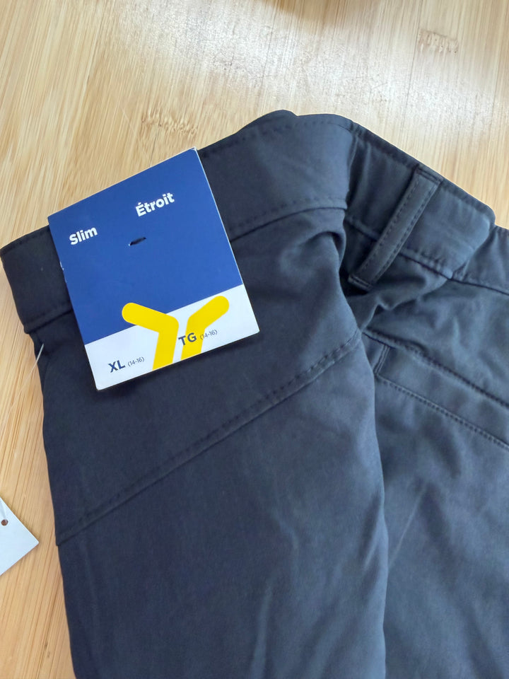 Old Navy Slim Black Dress Pants – XL (14–16Y) | Breathable Polyester | NWT