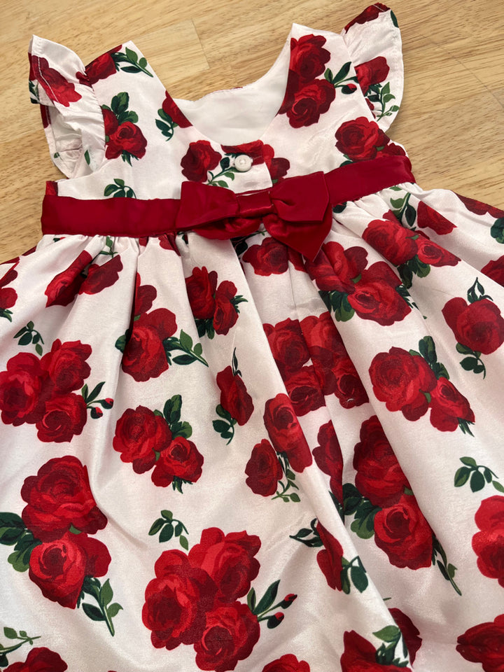Gymboree 3–6M Red Rose Dress