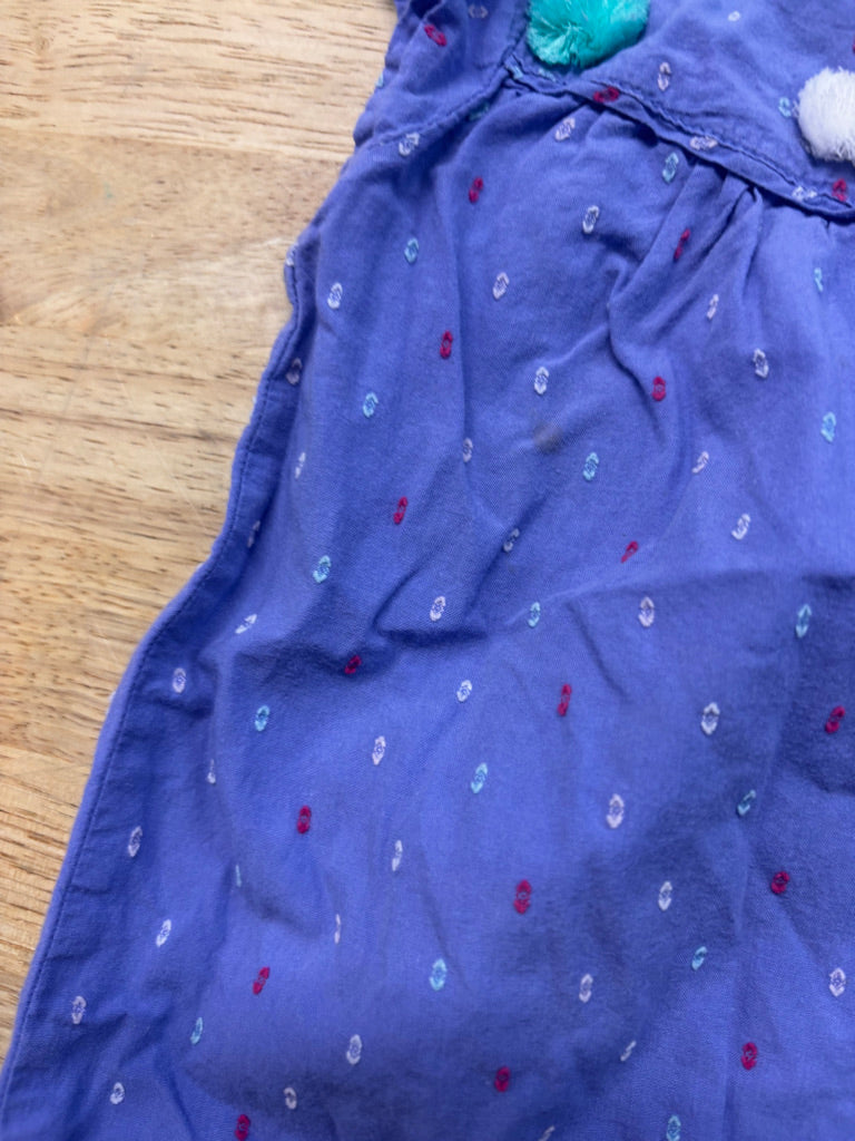 Hatley Dress – Purple Pompom 18-24<
