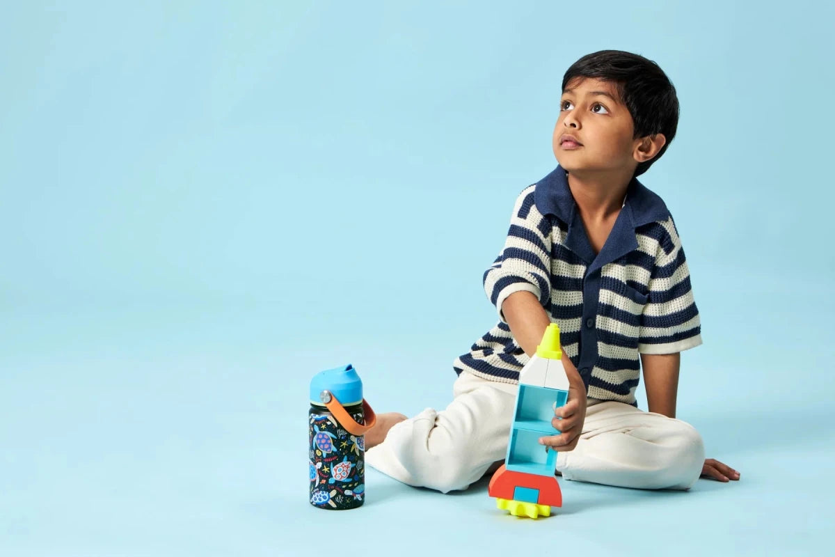Inkaara Stainless Steel Water Bottle | I Am Strong - Nest and Sprout - Inkaara