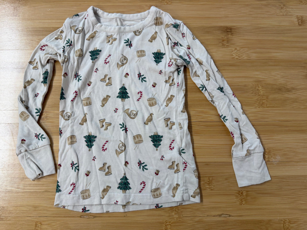 Purely Soft Christmas Jammies – 2T | Light Beige | Holiday