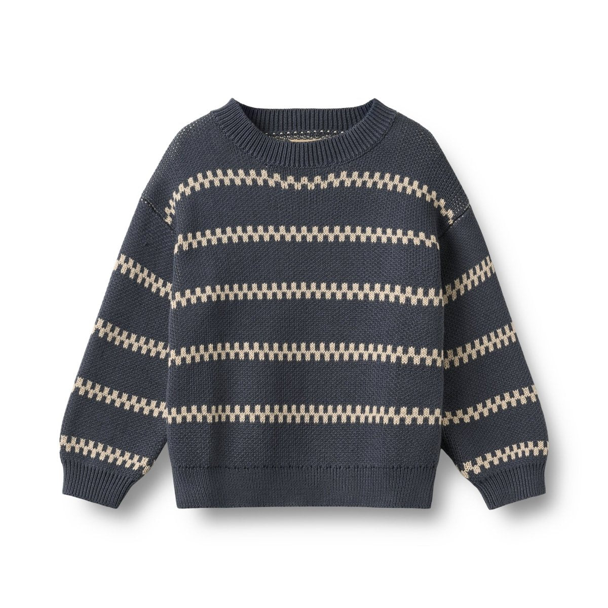 Wheat Knit Sweater – Harlow – Greyblue - Nest and Sprout-Wheat Kids