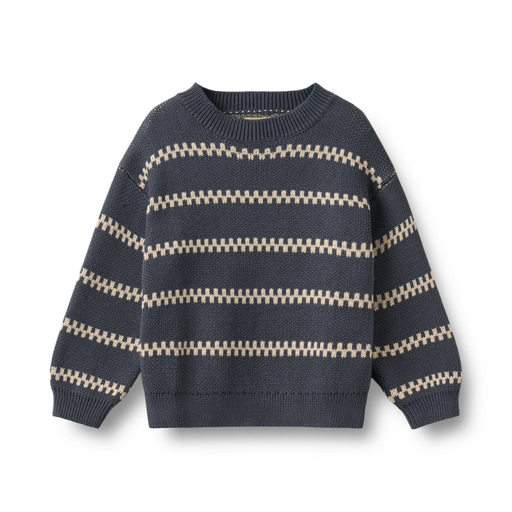 Wheat Knit Sweater – Harlow – Greyblue