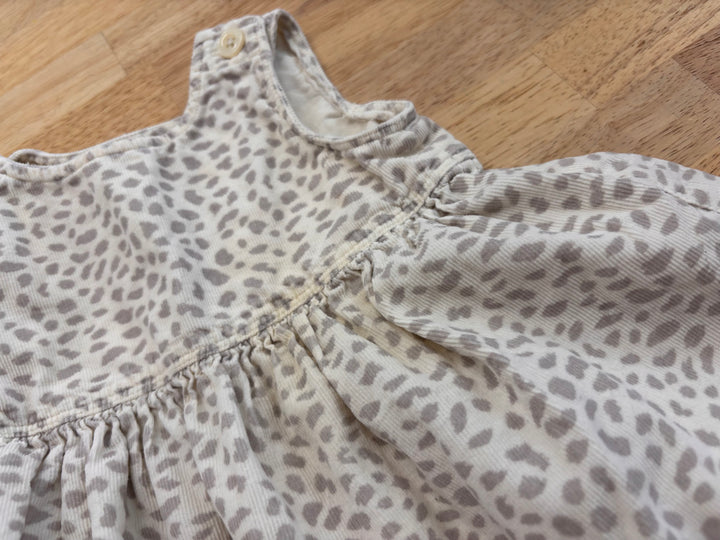 Gap Corduroy 6-12M Dress – Cheetah Print imperfect